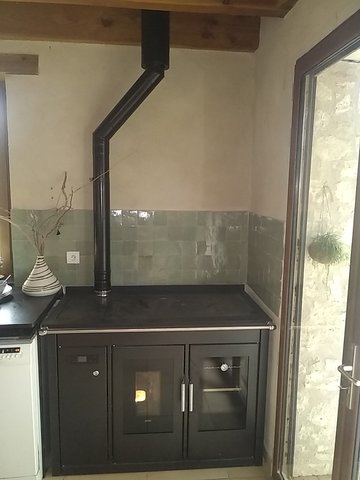 cuisinière à granulés avec bouilleur SMART120 de KLOVER dans le Gers (32)