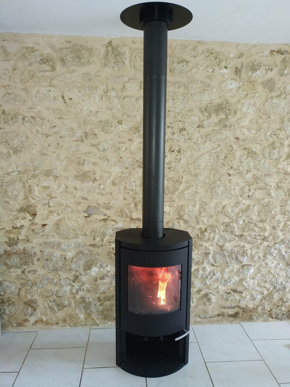 poêle à bûches CALLIOPE RAVELLI 6.5kW performant groupe JOTUL dans le Gers