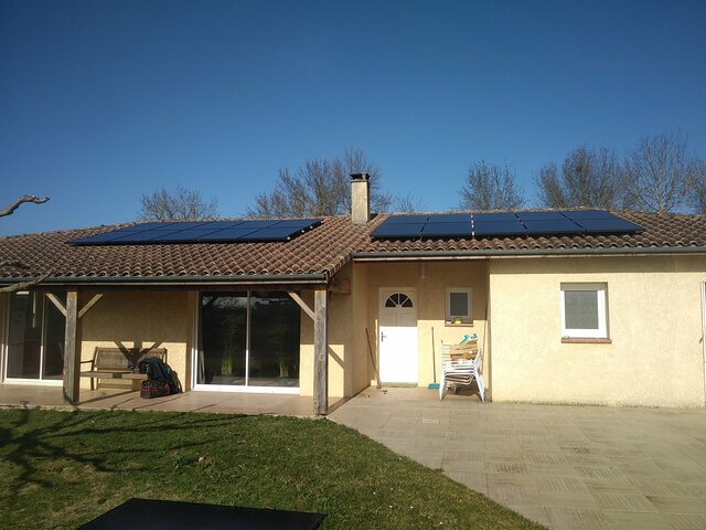 panneaux photovoltaiques en autoconsommation 6kWc dans le Gers (32)